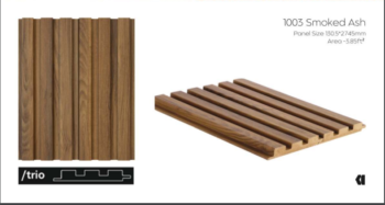 CONTOUR 1003 - SMOKED ASH WALL PANEL ( PREMIUM )