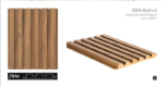 CONTOUR 1004 - WALNUT WALL PANEL ( PREMIUM )