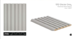 CONTOUR 1012 - GLACIER GREY WALL PANEL ( SOFT TOUCH )