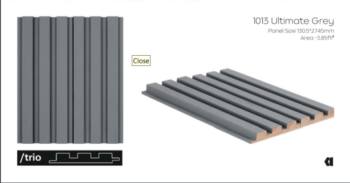 CONTOUR 1013 - ULTIMATE GREY WALL PANEL ( SOFT TOUCH )